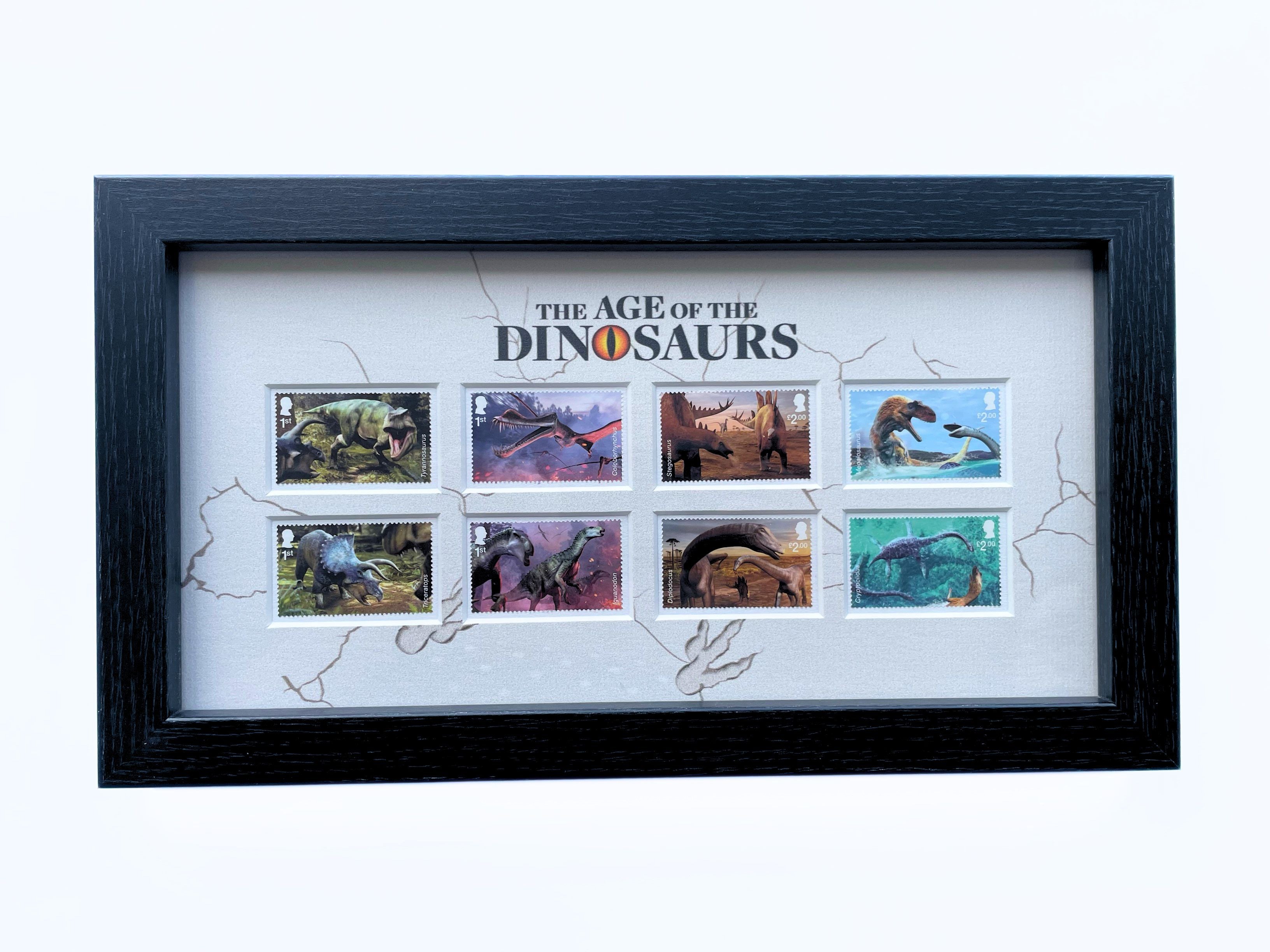 The Age of the Dinosaurs Framed Stamps