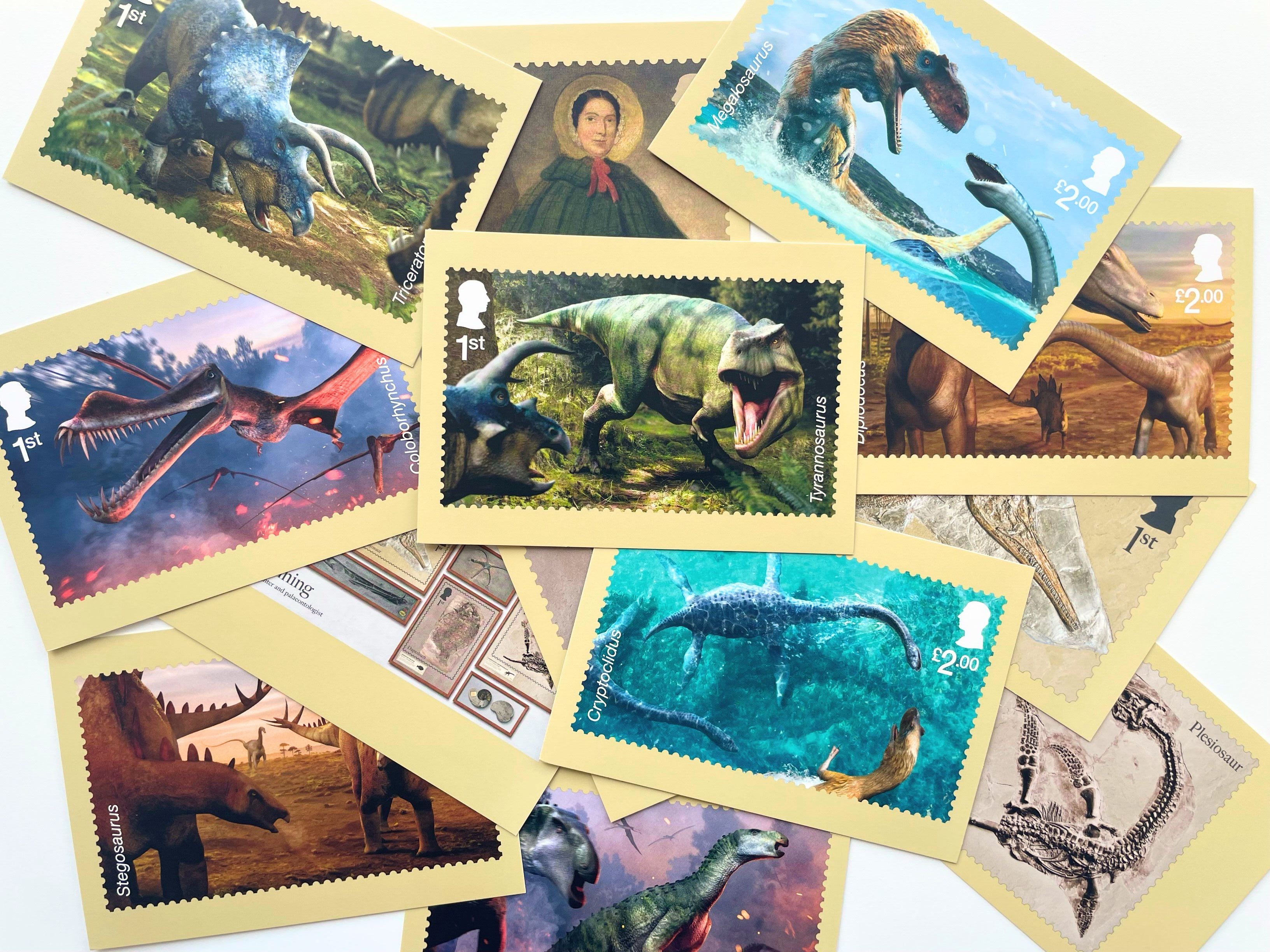 The Age of the Dinosaurs Stamp Postcard Pack