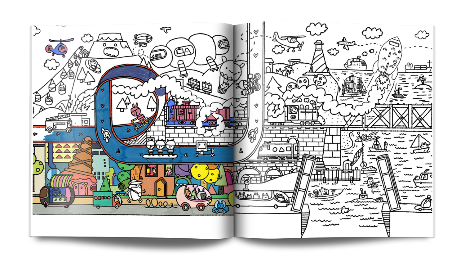 OKIDO Colouring Book