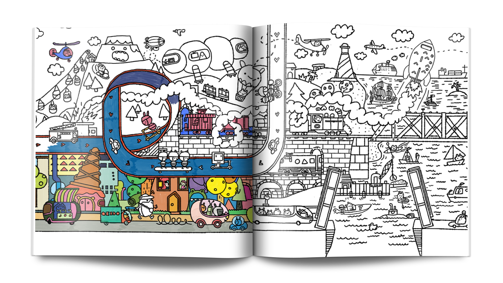 OKIDO Colouring Book