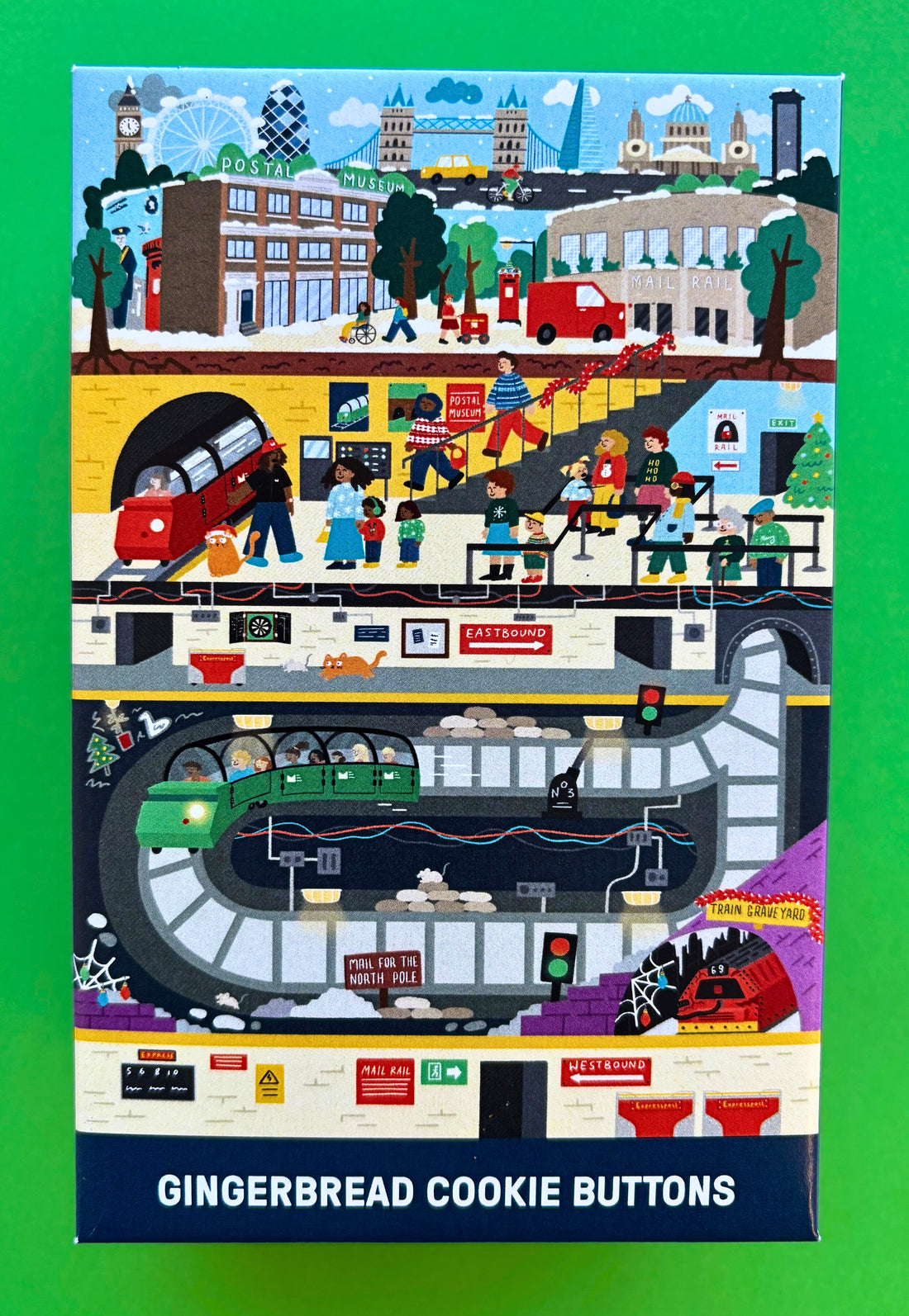 Mail Rail Gingerbread Biscuits