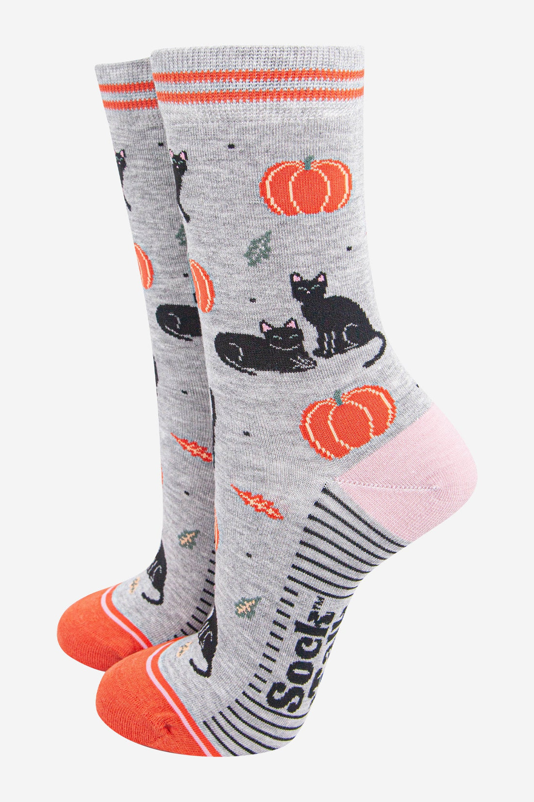 Cats and Pumpkins Socks