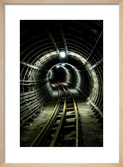 Bend in the Tracks (art print, small, natural)