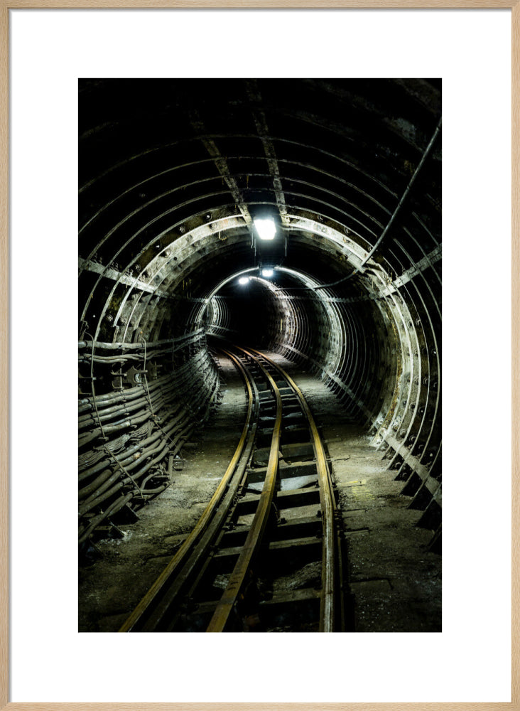 Bend in the Tracks (art print, large, natural)