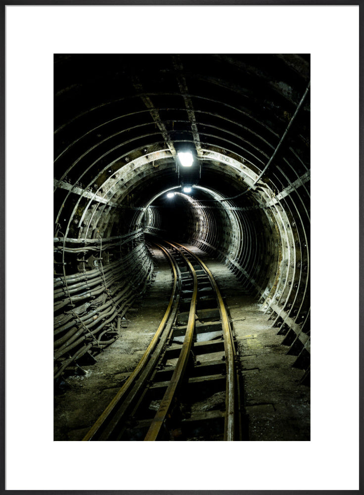 Bend in the Tracks (art print, extra large, black)