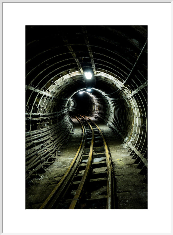 Bend in the Tracks (art print, extra large, white)