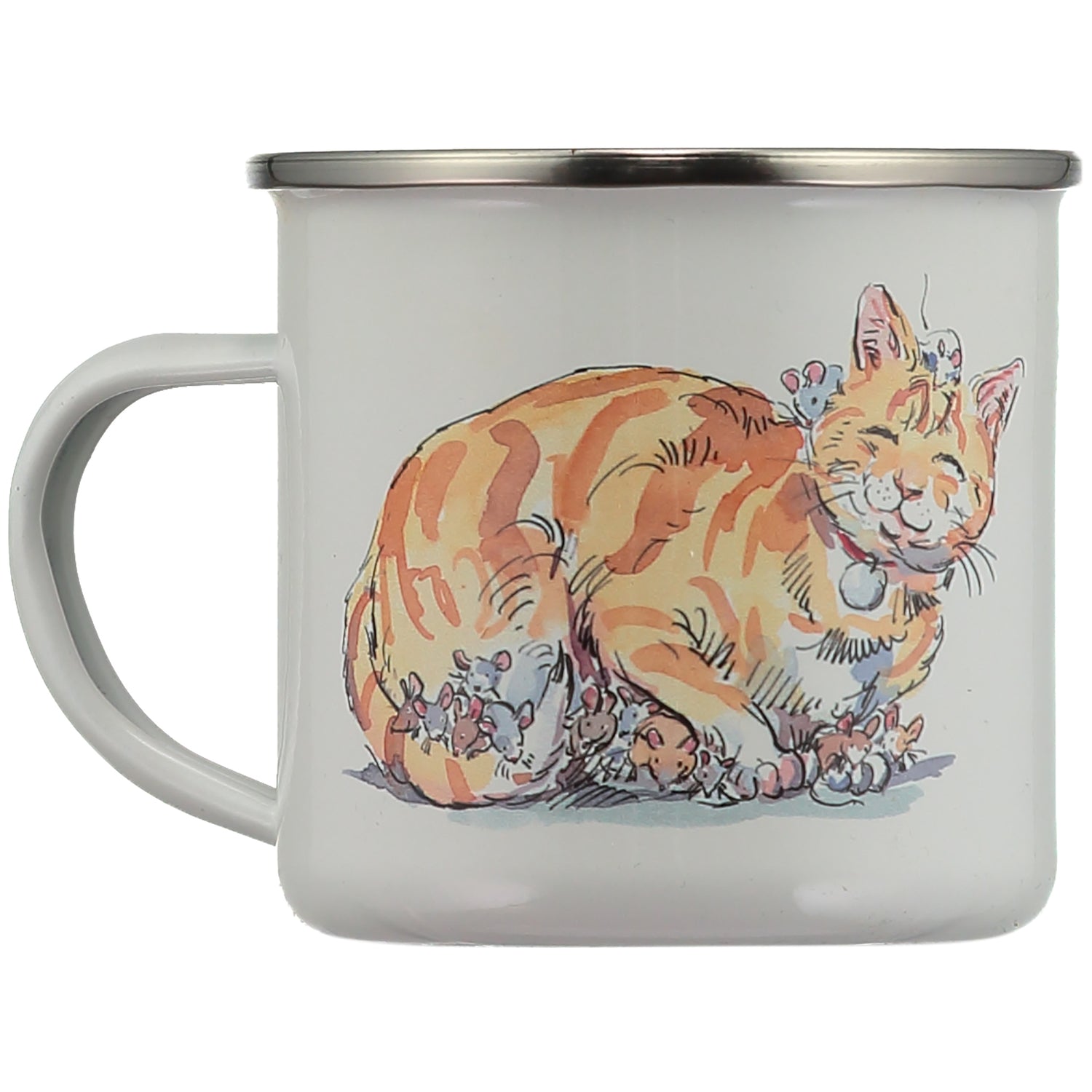 Tibs The Post Office Cat Enamel Mug