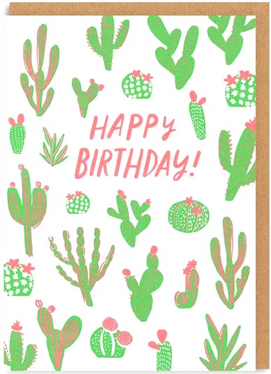 Happy Birthday Cacti Card