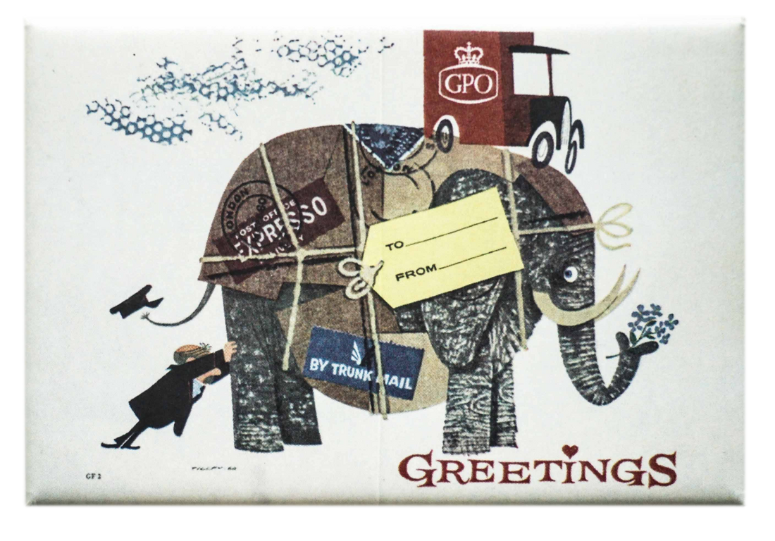 GPO Elephant Parcel Magnet