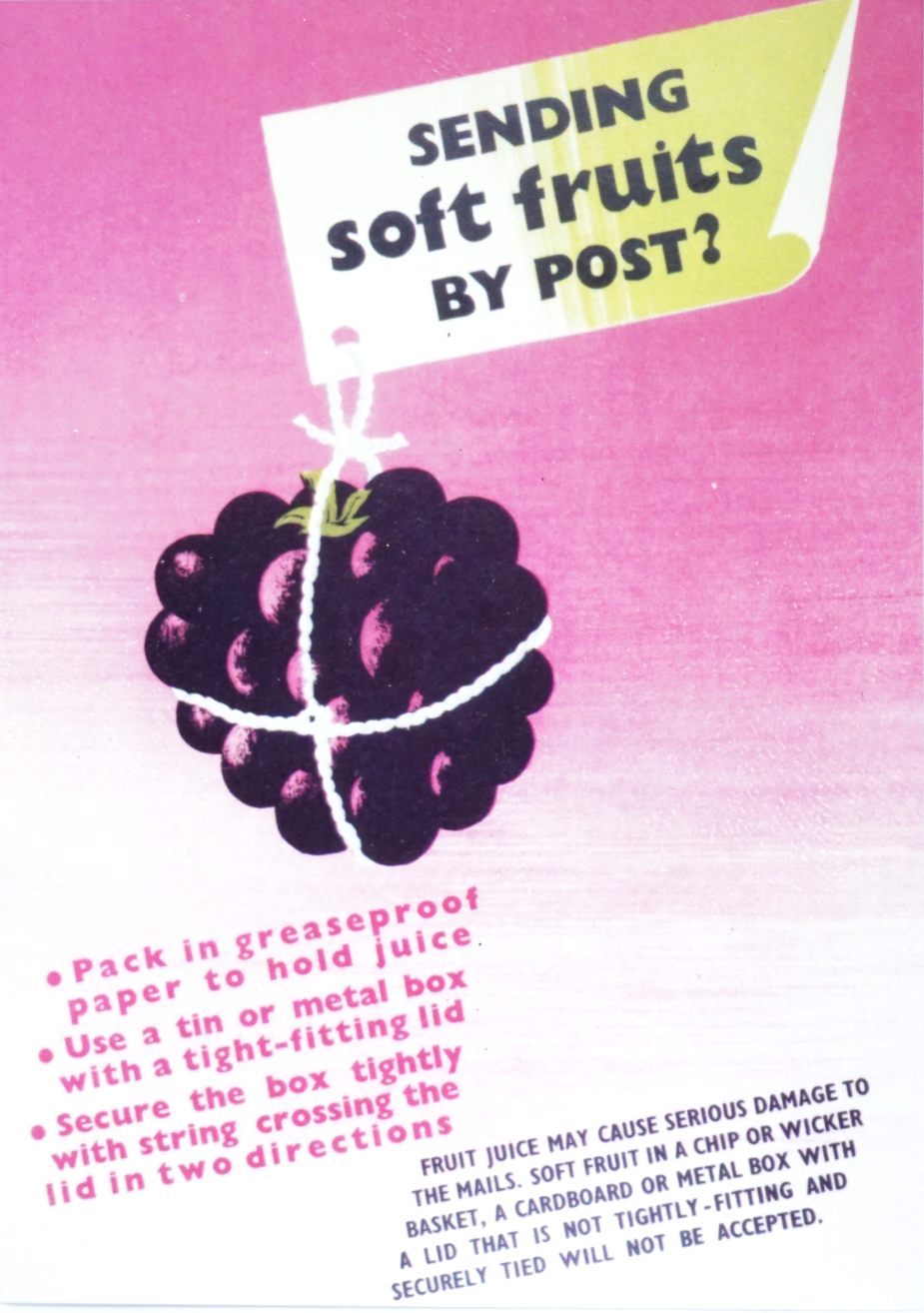 Sending Soft Fruits Postcard
