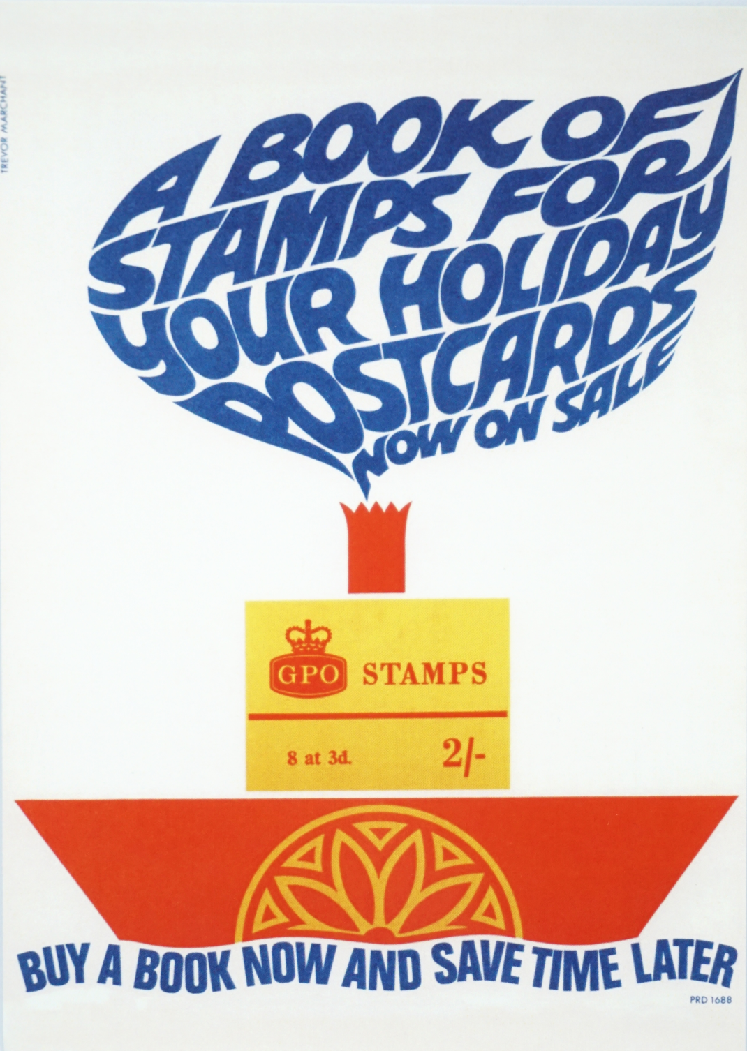 A Book of Stamps Postcard