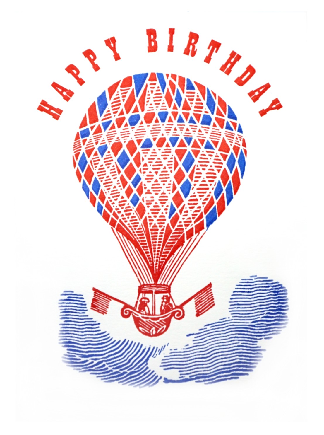 Happy Birthday Hot Air Balloon Card