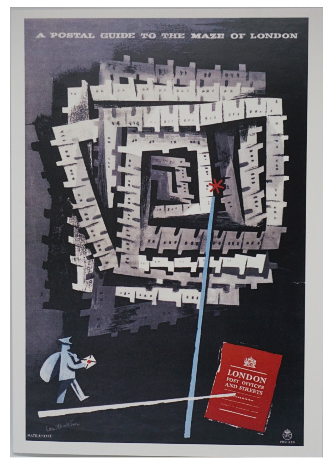 Maze of London Greetings Card