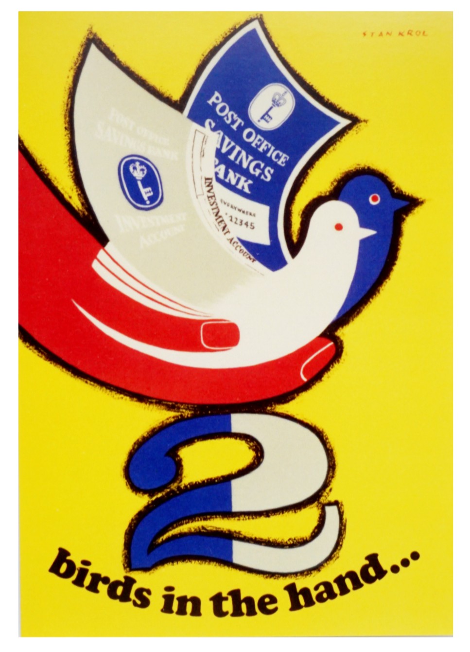 Two Birds in the Hand Greetings Card