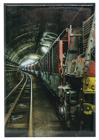 Mail Rail Train in Tunnel Magnet