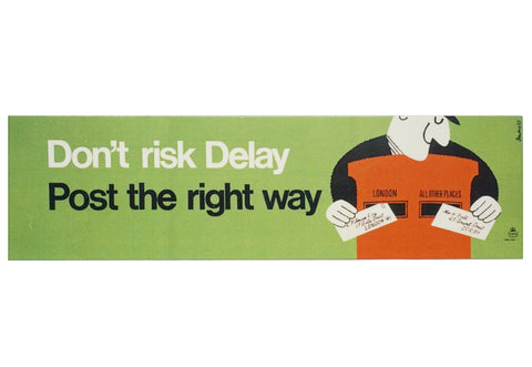 Don't risk delay Bookmark