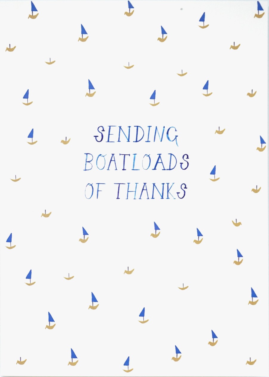 Mr Boddington Boatloads of Thanks Greetings Card