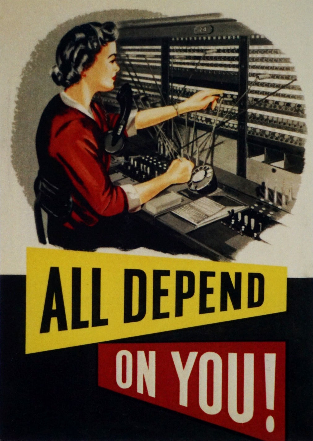 All depend on you Postcard