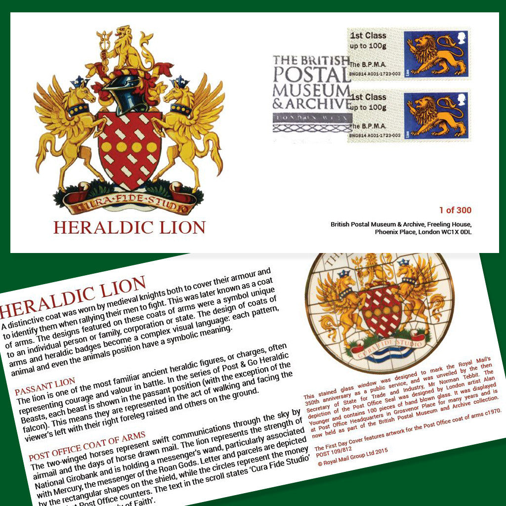 Heraldic Lion First Day Cover