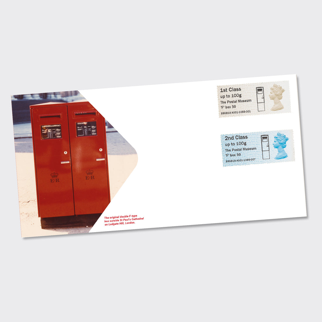 F Type letter box First Day Cover