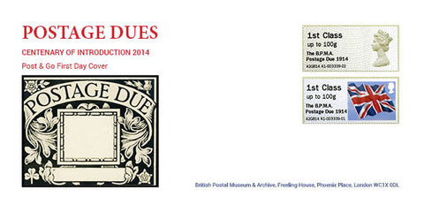 Post & Go First Day Cover Postage Dues