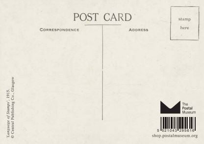 Language of Stamps Postcard