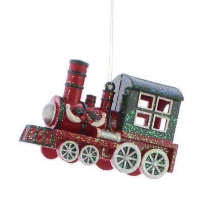 Red and Green Train Christmas Decoration