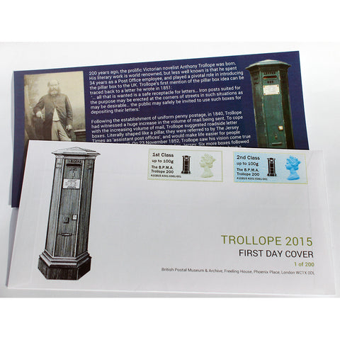 Post & Go First Day Cover Trollope